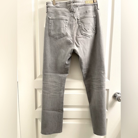 NWT AG Adriano Goldschmied Jeans Farrah Boot Crop Light Blue Grey Size 29 - Picture 6 of 15